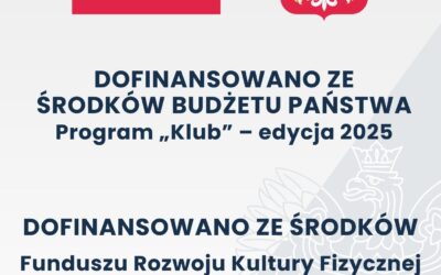OTRZYMALIŚMY DOFINANSOWANIE NA ROZWÓJ KLUBU! 
